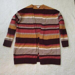 Time & Tru Women's Striped Cardigan Size Medium 8-10
